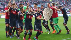 Platz 16, FC Bayern München, Meister in der Bundesliga (Deutschland) - Durchschnittsalter: 27,82 Jahre.