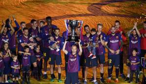 Platz 17, FC Barcelona, Meister in der Primera Division (Spanien) - Durchschnittsalter: 28,16 Jahre.