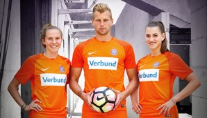 Auswärts läuft die Austria in der kommenden Saison in Orange auf