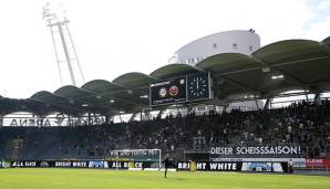 Sturm Fans im Spiel gegen Rapid Wien.