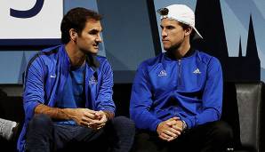 Dominic Thiem trifft auf Roger Federer.