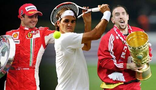 Massa, Federer, Ribery