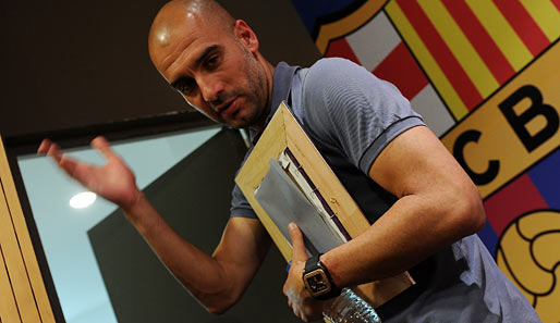 Josep Guardiola gewann mit Barca zwischen 2008 und 2012 14 Titel