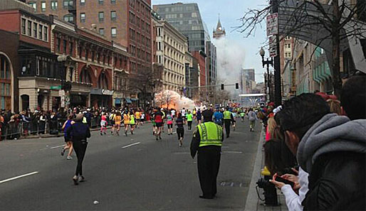 Beim Marathon in Boston kam es zu zwei Explosionen