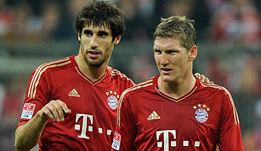 Javi Martinez und Bastian Schweinsteiger stehen in der Startelf des FC Bayern in Frankfurt