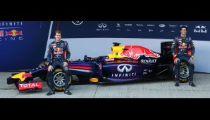 Sebastian Vettel (l.) und Daniel Ricciardo sollen mit dem RB10 für Red Bull die WM gewinnen