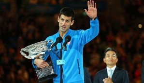 Novak Djokovic feiert in Melbourne seinen insgesamt achten Grand-Slam-Titel