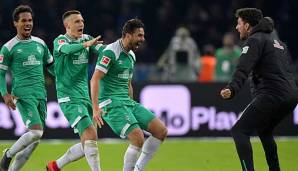 Claudio Pizarro rettete mit seinem Tor in der Nachspielzeit Werder einen Punkt.