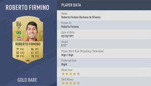 Roberto Firmino vom FC Liverpool