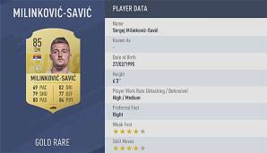 Sergej Milinkovic-Savic belegt im FIFA-Rating Platz 94.