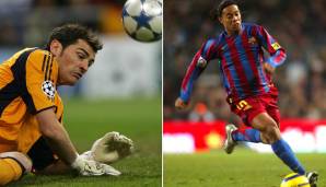 FIFA 06: Ronaldinho (FC Barcelona) und Iker Casillas (Real Madrid) – Gesamtstärke: 95.