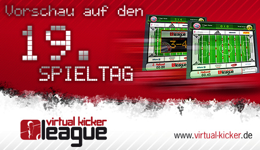 Virtual Kicker League, SPOX.com, 19. Spieltag