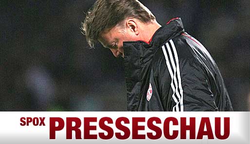 Zeigte sich im Anschluss an die Partie erstmals etwas ratlos: Bayern-Coach Louis van Gaal