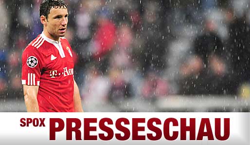 Nahm das 0:1 durch Yoann Gourcuff auf seine Kappe: Bayern-Kapitän Mark van Bommel