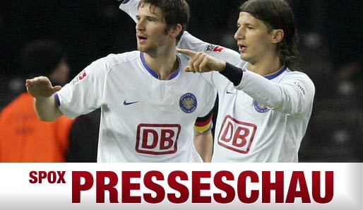 Marko Pantelic und Arne Friedrich spielten zusammen bei Hertha BSC Berlin