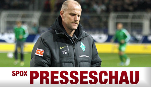 Thomas Schaaf befindet sich mit Werder Bremen im Abstiegskampf der Bundesliga