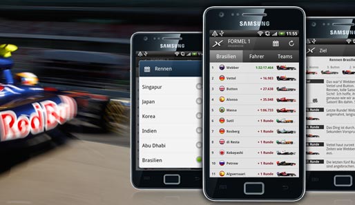 Liveticker und Ergebnisse zur Formel 1 gibt es jetzt auch für die kostenlose SPOX-Android-App