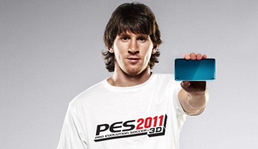 Lionel Messi durfte den neuen Nintendo 3DS schon in der Hand halten - am 25. März erscheint er im Handel
