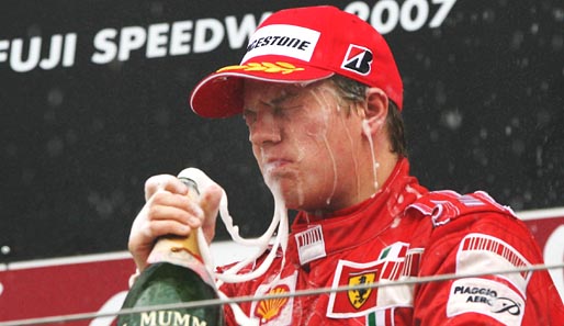 Räikkönen wird Dritter, so richtig glücklich sieht er aber nicht aus