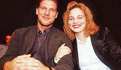1996 mit ihrem damaligen Freund, dem Fußball-Profi Martin Driller. Er spielte unter anderem für Dortmund, St. Pauli und Nürnberg