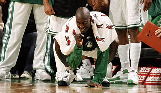 Kevin Garnett genießt seine Zeit bei den Boston Celtics!