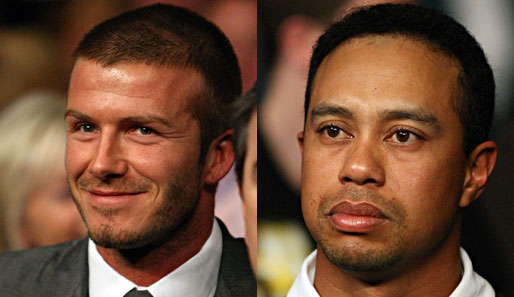 David Beckham und Tiger Woods
