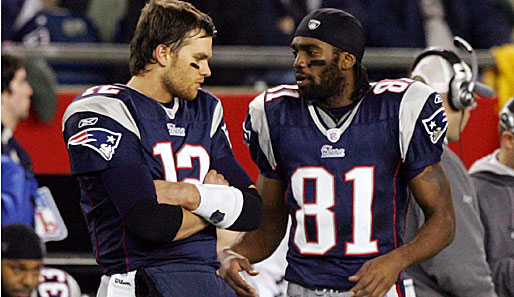 Zwei Superstars, zwei neue Rekordhalter: Tom Brady (l., 50 TD-Pässe) und Randy Moss (23 TD-Catches)