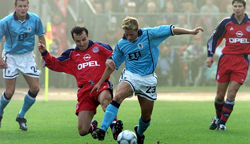 1999 war Löwe Thomas Riedl für den ersten Derby-Sieg seit 22 Jahren verantwortlich. Sein einziger wirklicher Volltreffer.