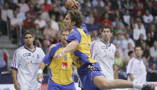 Marcus Ahlm war schon bei der EM 2002 dabei, als Schweden letztmals einen Titel holte, stand dabei aber im Schatten eines gewissen Magnus Wislander.