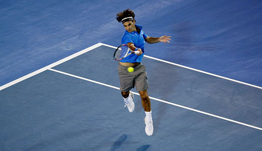 Der Meister in action! Roger Federer wollte seinen 13. Grand-Slam-Titel. Hat irgendwie nicht geklappt.