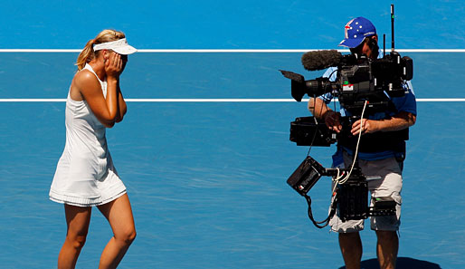 Zoom auf Maria!! Die Russin gewinnt zum ersten Mal die Australian Open.
