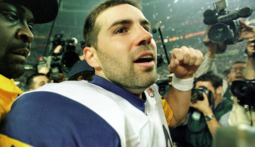Die St. Louis Rams holen sich 2000 gegen die Tennessee Titans den Super Bowl. Quarterback Kurz Warner wird MVP