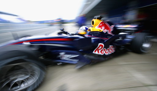 Premiere für David Coulthard: Als erster Fahrer durfte er den am Mittwoch vorgestellten Red-Bull-Boliden testen