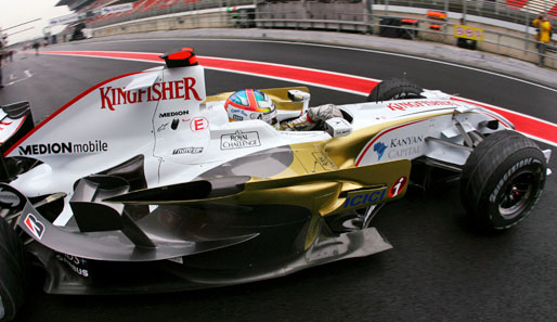 Adrian Sutil, Force India, Testfahrten, Barcelona