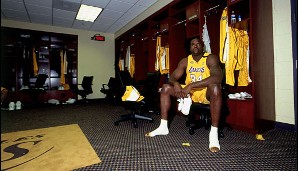 Shaq in der Lakers-Kabine