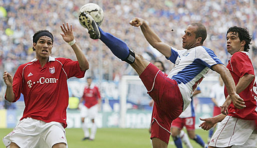 Paolo Guerrero (l.) spielte damals noch für den FC Bayern
