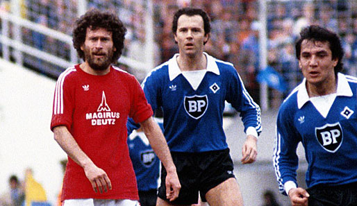 Der Kaiser in den falschen Kleidern. Franz Beckenbauer ließ seine Karriere an der Seite von Felix Magath im Trikot des HSV ausklingen