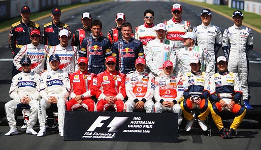 Gruppenfoto vor dem Start zum Australien-GP
