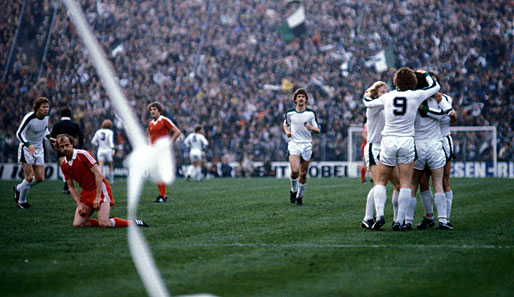 Frankfurt gewinnt im Finale des UEFA-Cups 1980 gegen Borussia Mönchengladbach