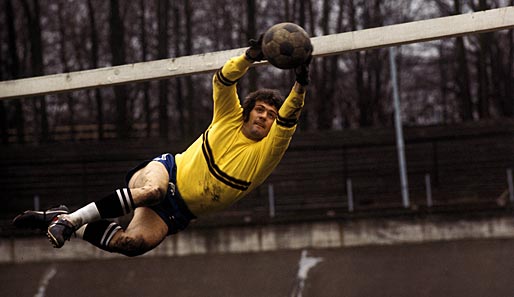 Flieg, Wolle! Wolfgang Fahrian stand fünf Spielzeiten (1971 bis 1976) im Kölner Kasten. In der Nationalmannschaft kam er zehn Mal zum Einsatz