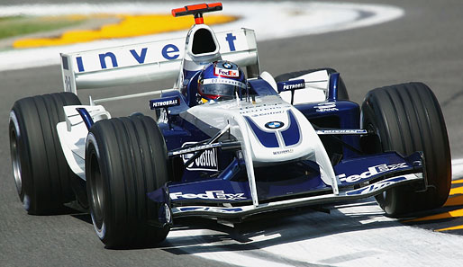 Natürlich darf auch die Rochennase, die BMW-Williams 2004 ins Rennen schickte, nicht fehlen