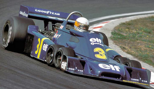 1976 wurde es richtig kurios: Tyrrell trat mit drei Achsen und sechs Rädern an