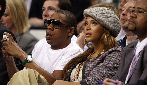 Ein illustres Paar zu Gast bei den Boston Celtics: Beyonce und ihr Ehemann Jay-Z