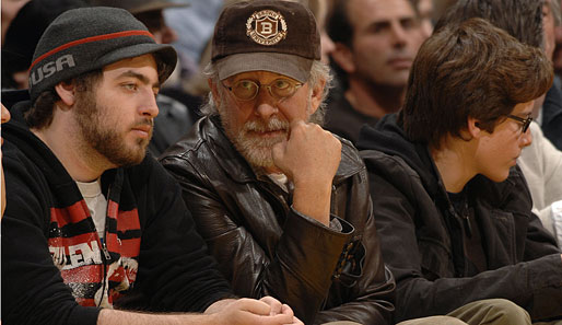 Regisseur Steven Spielberg bei den Los Angeles Lakers