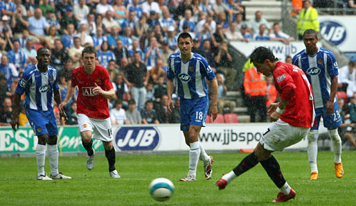 Fußball, England, Premier League, Manchester, United, Wigan, Athletic