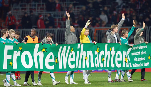 17. Spieltag: Zum Abschluss der Hinrunde fegt Bremen Leverkusen mit 5:2 vom Platz und schließt nach Punkten zum FC Bayern auf