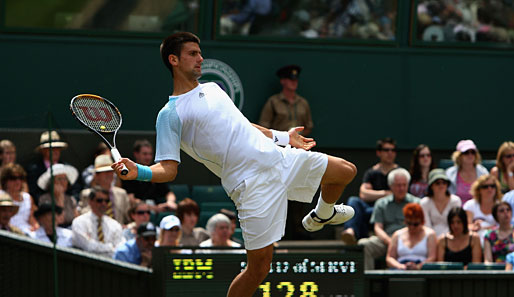 Nicht so spannend, aber mindestens so spektakulär war der Auftritt ihres Landsmannes Novak Djokovic