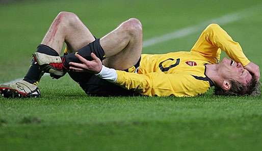 Nach seinem Wechsel zu Arsenal warf ihn zu Beginn eine Verletzung aus der Bahn.