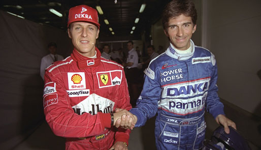 Auch legendär: Michael Schumacher vs. Damon Hill. Umstrittenes WM-Finale 1994, dann 1995 eine Saison der Kleinkriege
