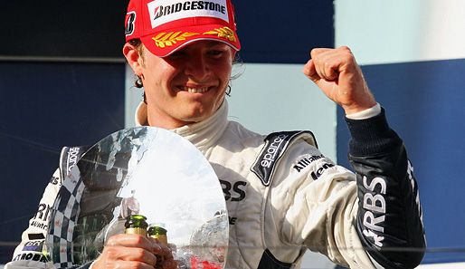 Platz 11: Nico Rosberg. Der Williams-Pilot stand in seiner Formel-1-Karriere bisher ein Mal auf dem Podium - 2008 beim Saisonauftakt in Australien